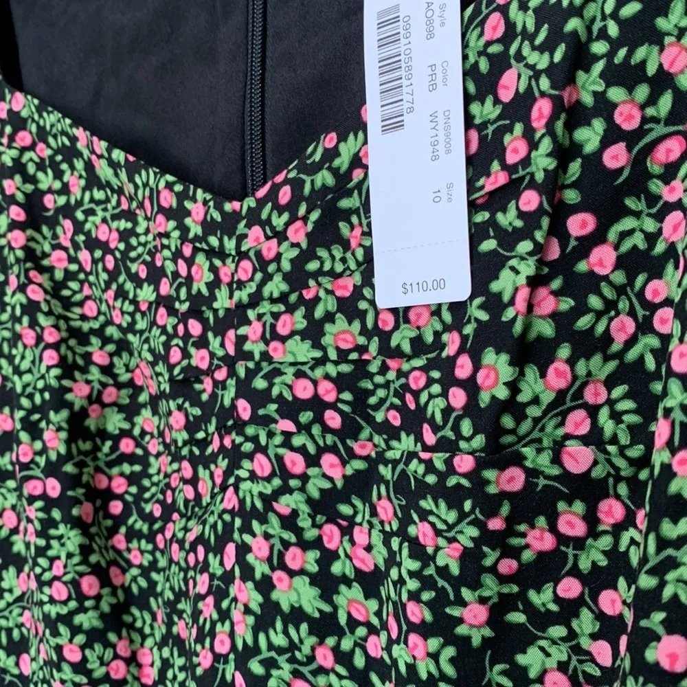 J crew floral midi cottage core fairy romantic dress size 10 new boho cottage c